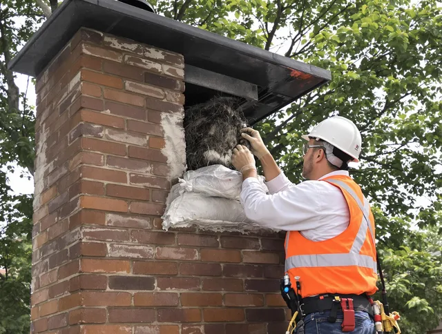 Humane removal of debris and animals by Stratford Chimney Sweep in Stratford, CT