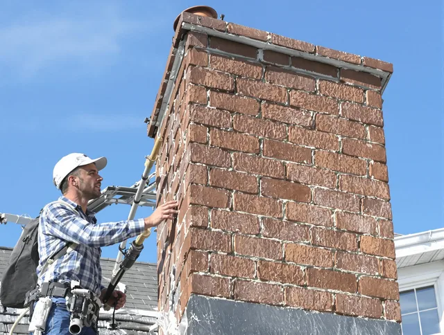 Brickwork for a chimney rebuild by Stratford Chimney Sweep in Stratford, CT
