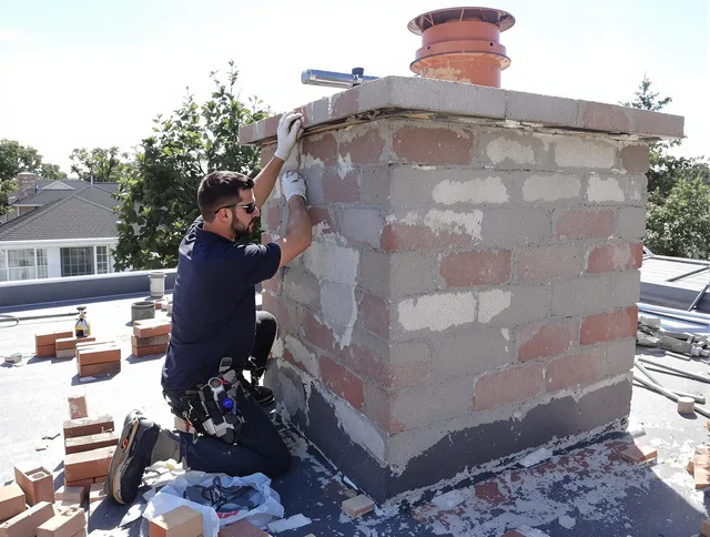 Advanced chimney repair process by Stratford Chimney Sweep in Stratford, CT