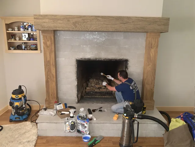Detailed creosote removal process by Stratford Chimney Sweep in Stratford, CT
