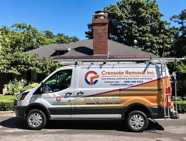 Stratford Chimney Sweep technician removing creosote safely in Stratford, CT