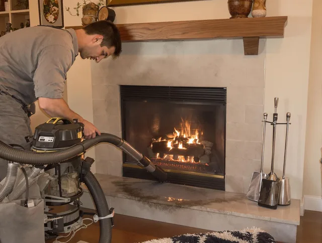 Routine fireplace upkeep by Stratford Chimney Sweep in Stratford, CT