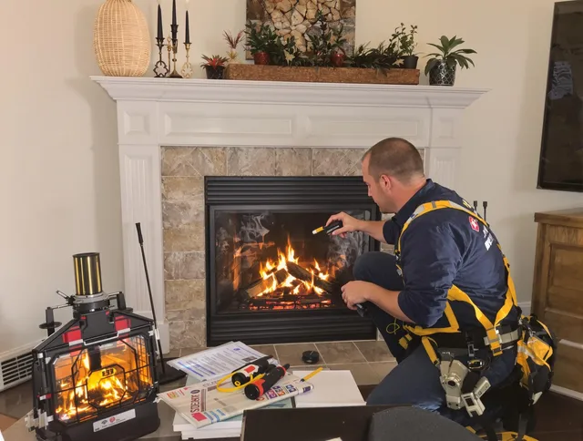 Safety-focused fireplace inspection by Stratford Chimney Sweep in Stratford, CT