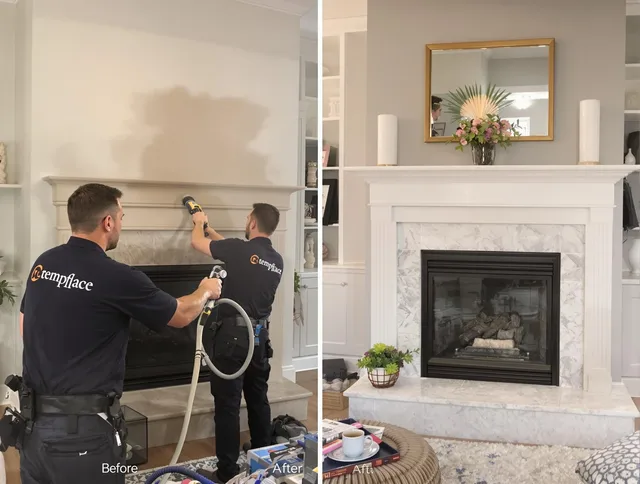 Professional soot removal by Stratford Chimney Sweep team in Stratford, CT
